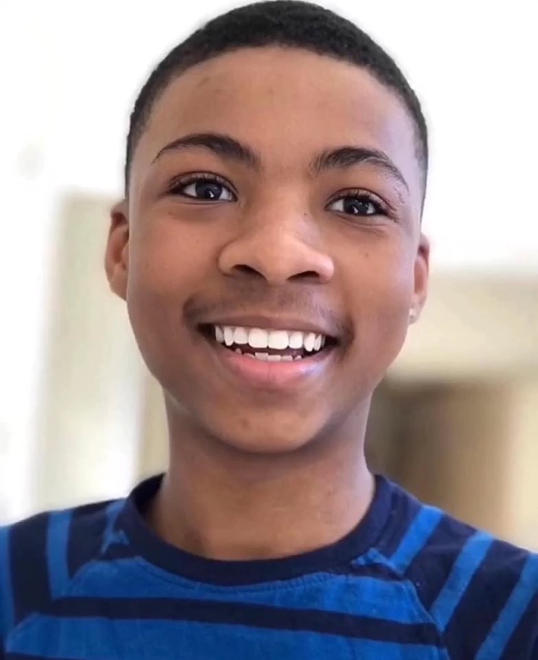 Portrait of 15 year old Nigel Shelby, a young, Black, Queer teen who sadly took his own life after being bullied in his Huntsville, Alabama high school.